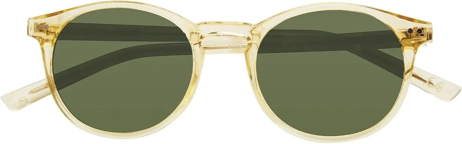 Prive Revaux The Maestro Classic Round Sunglasses – Handcrafted, Polarized Lenses, 100% UV Protection – For Men & Women