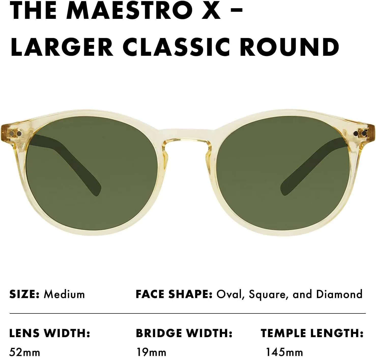 Prive Revaux The Maestro Classic Round Sunglasses – Handcrafted, Polarized Lenses, 100% UV Protection – For Men & Women