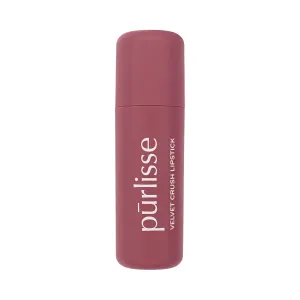 pūrlisse Velvet Crush Long Lasting Lipstick - Matte Finish Hydrating Lipstick - Enriched with Bakuchiol, Mango Seed & Shea Butter to Soften & Smooth Lips - Mauve Berry (0.12 oz)