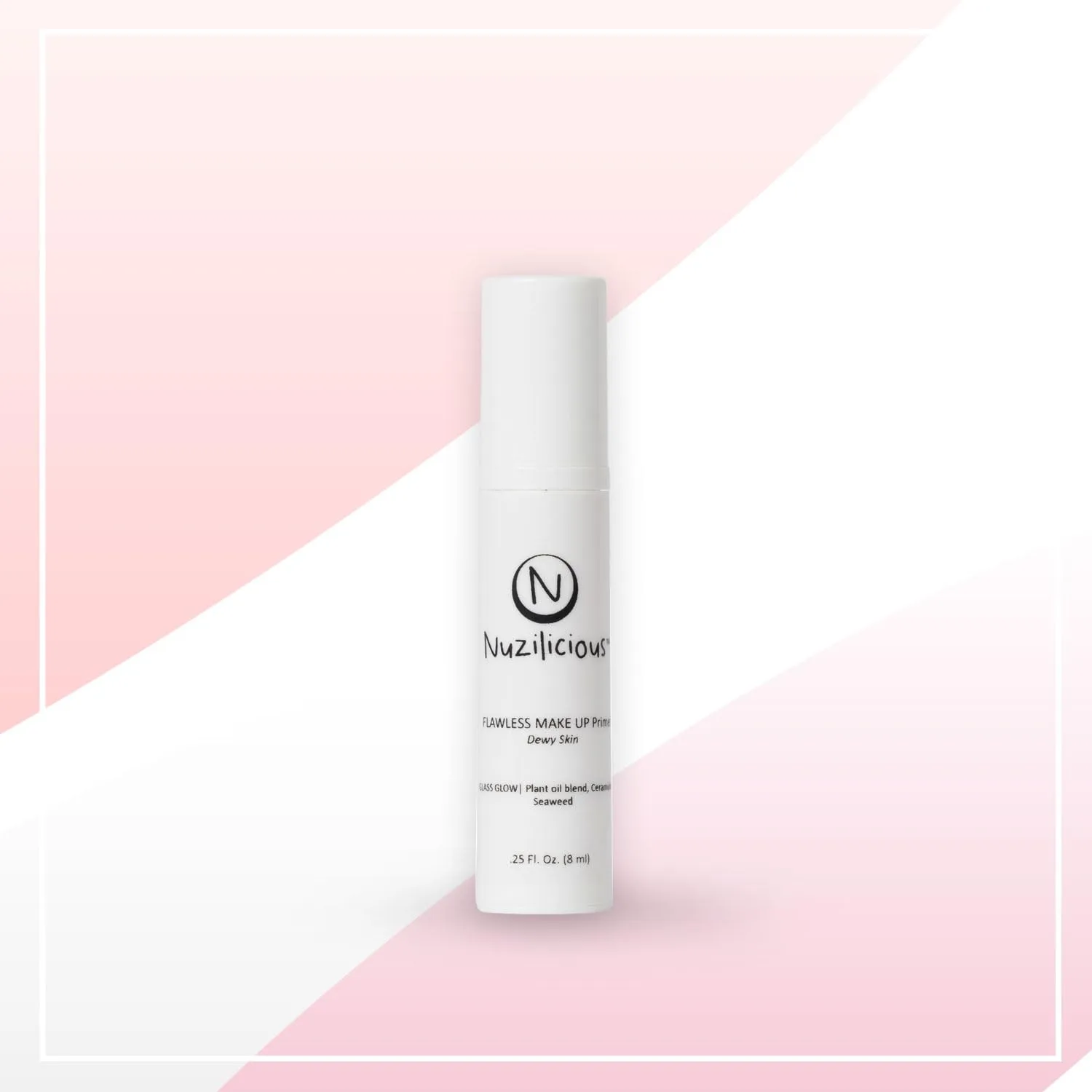 Professional Grade Flawless Makeup Primer – Achieve Dewy Skin & Effortlessly Blend Makeup with Luxurious Plant Oil Blend, Ceramide & Seaweed Extracts, Vegan & Cruelty-Free, 0.25 oz