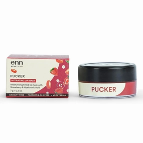 Pucker Hydrating Lip Balm/Mask For Dark Lips, Brightening Dark Lips, Tinted Lip Balm For Women & Men For Dry & Chapped Lips, 7gm