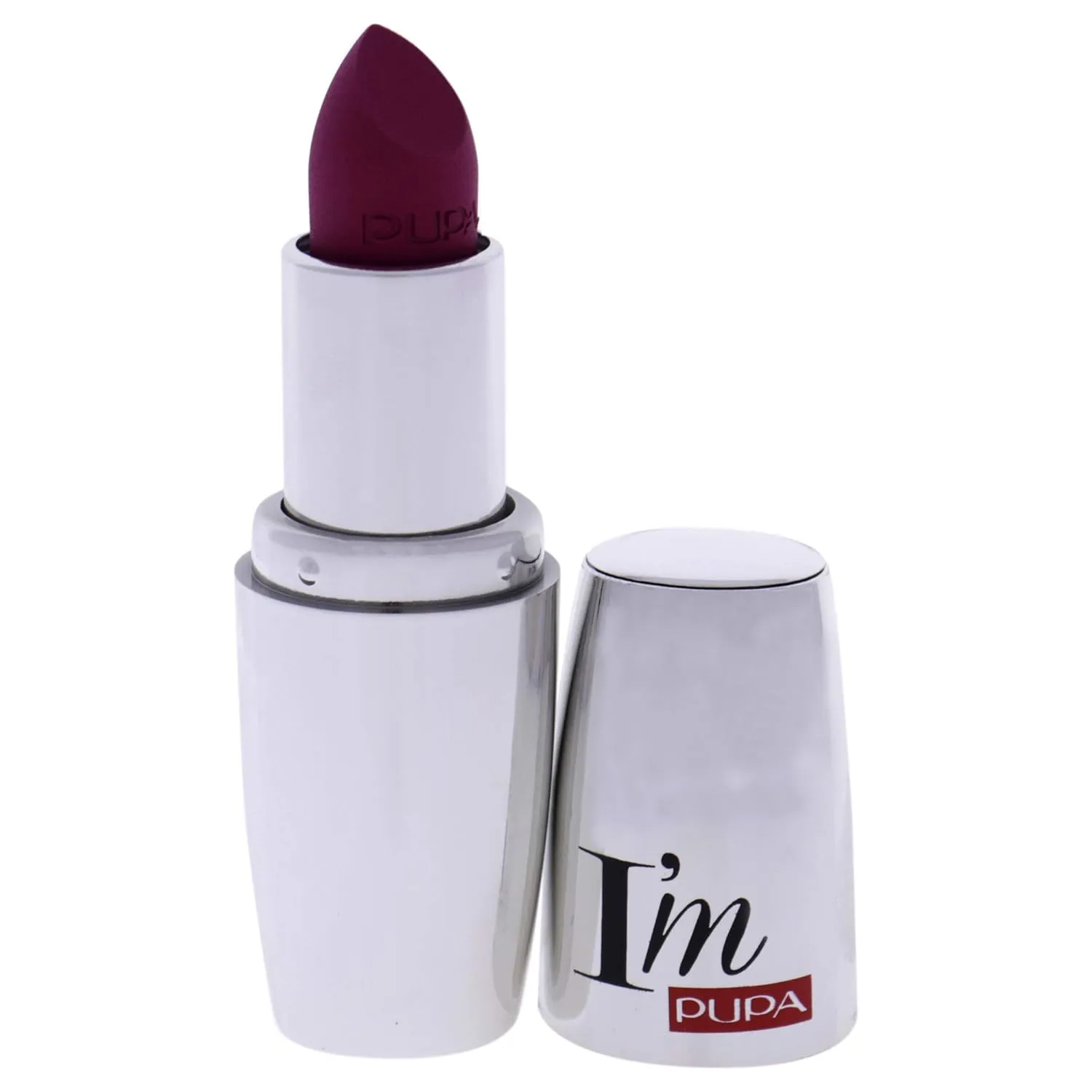 Pupa Milano I Am Matt Pure Colour Lipstick - Dresses Lips In Full, Deep Color - Matte, Velvety And Extremely Sensory Feel - Glides On Without Weighing Lips Down - 051 Blue Fuchsia - 0.123 OZ