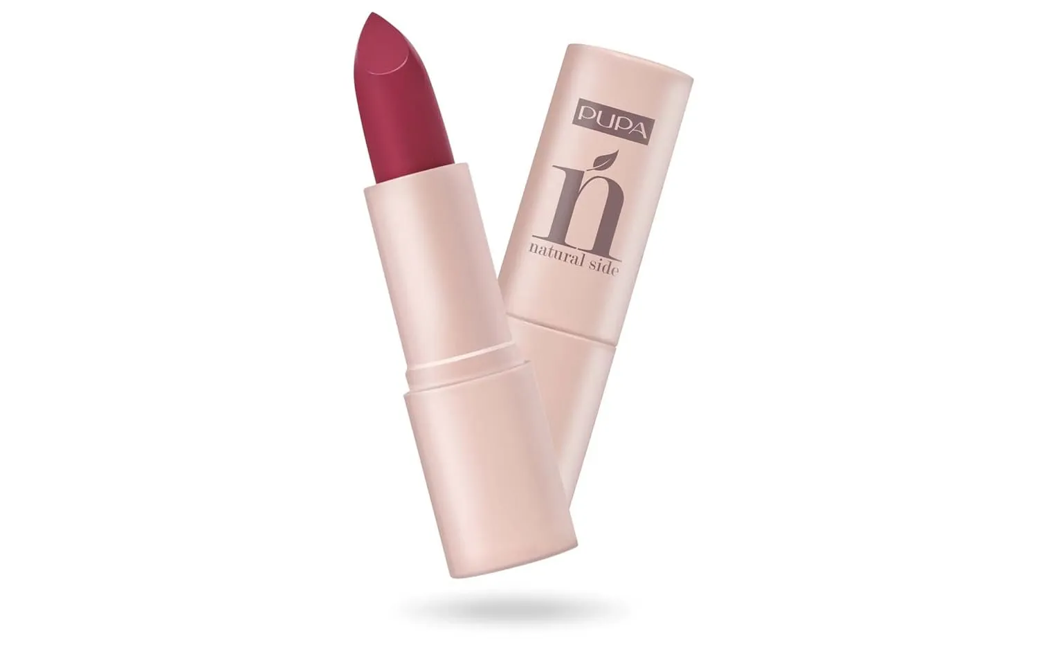 Pupa Milano Natural Side Lipstick - 010 Cherry Red for Women - 0.14 oz Lipstick