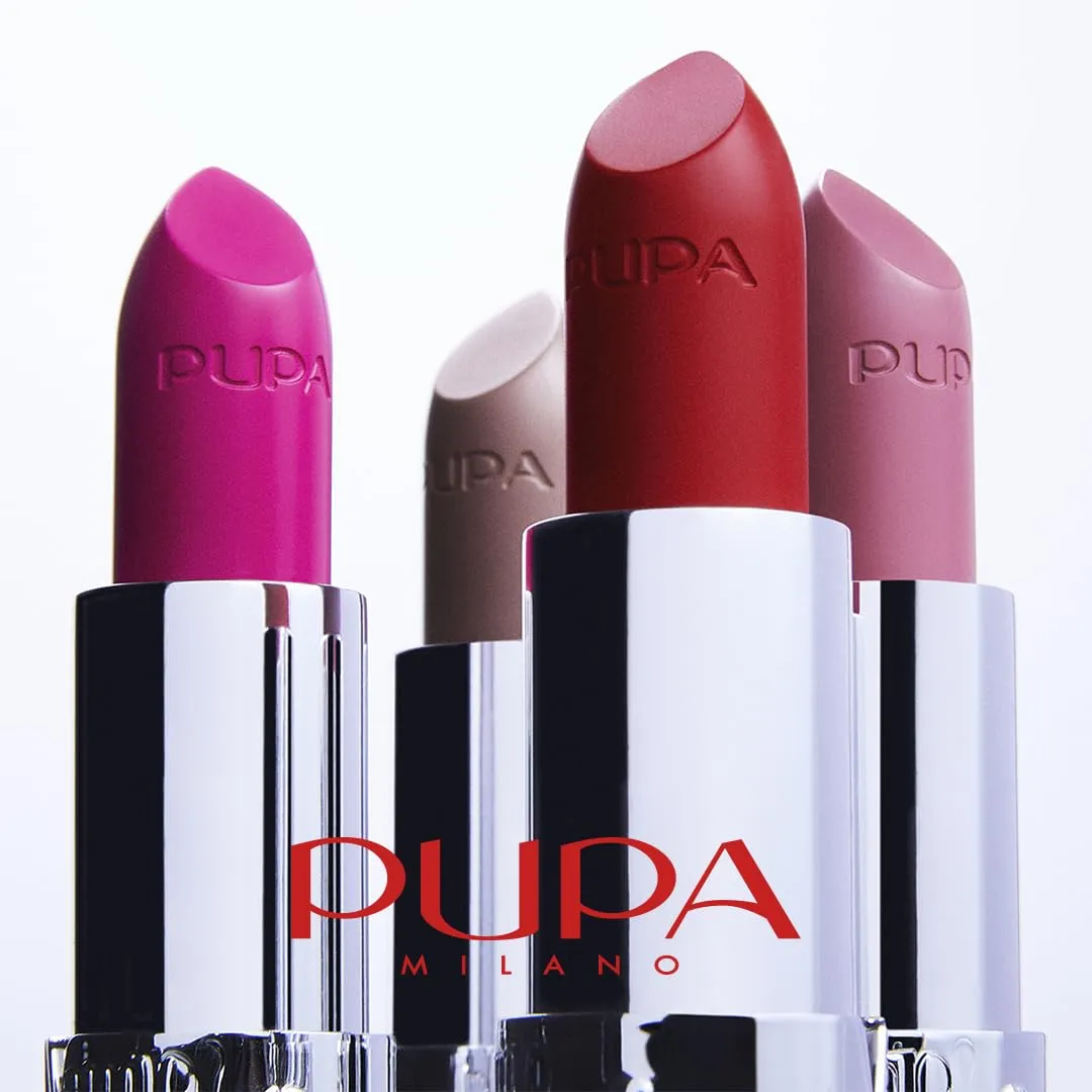 Pupa Milano Vamp! Extreme Colour Lipstick With Plumping Treatment - For Fuller, Defined Lips - Adds Incredible, Deep Color To Lips - Soft Texture Adheres Perfectly - 100 Naked Skin - 0.123 Oz