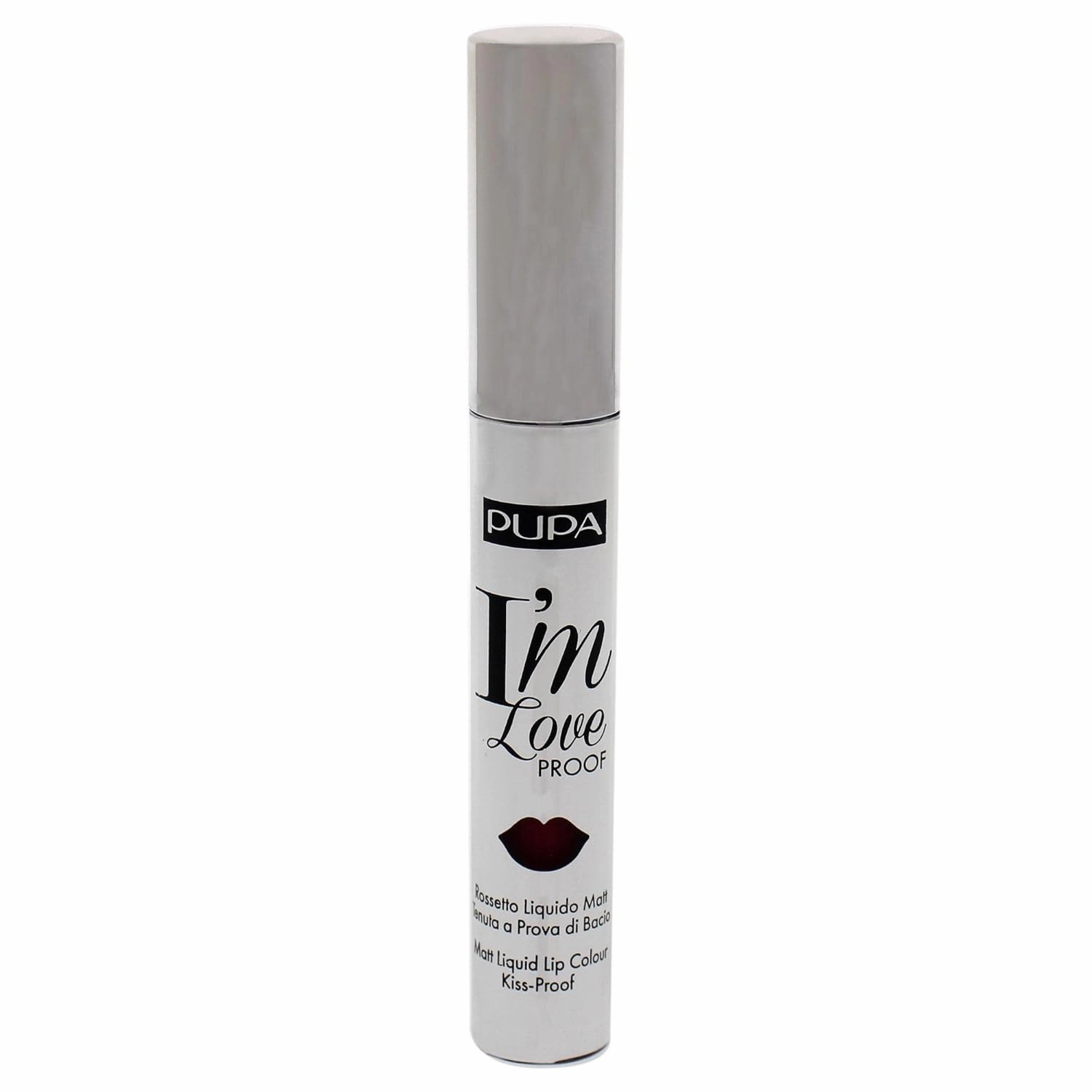 Pupa Milano I Am Love Proof Matt Liquid Lip Color - 012 Burgundy Red for Women - 0.09 oz Lipstick