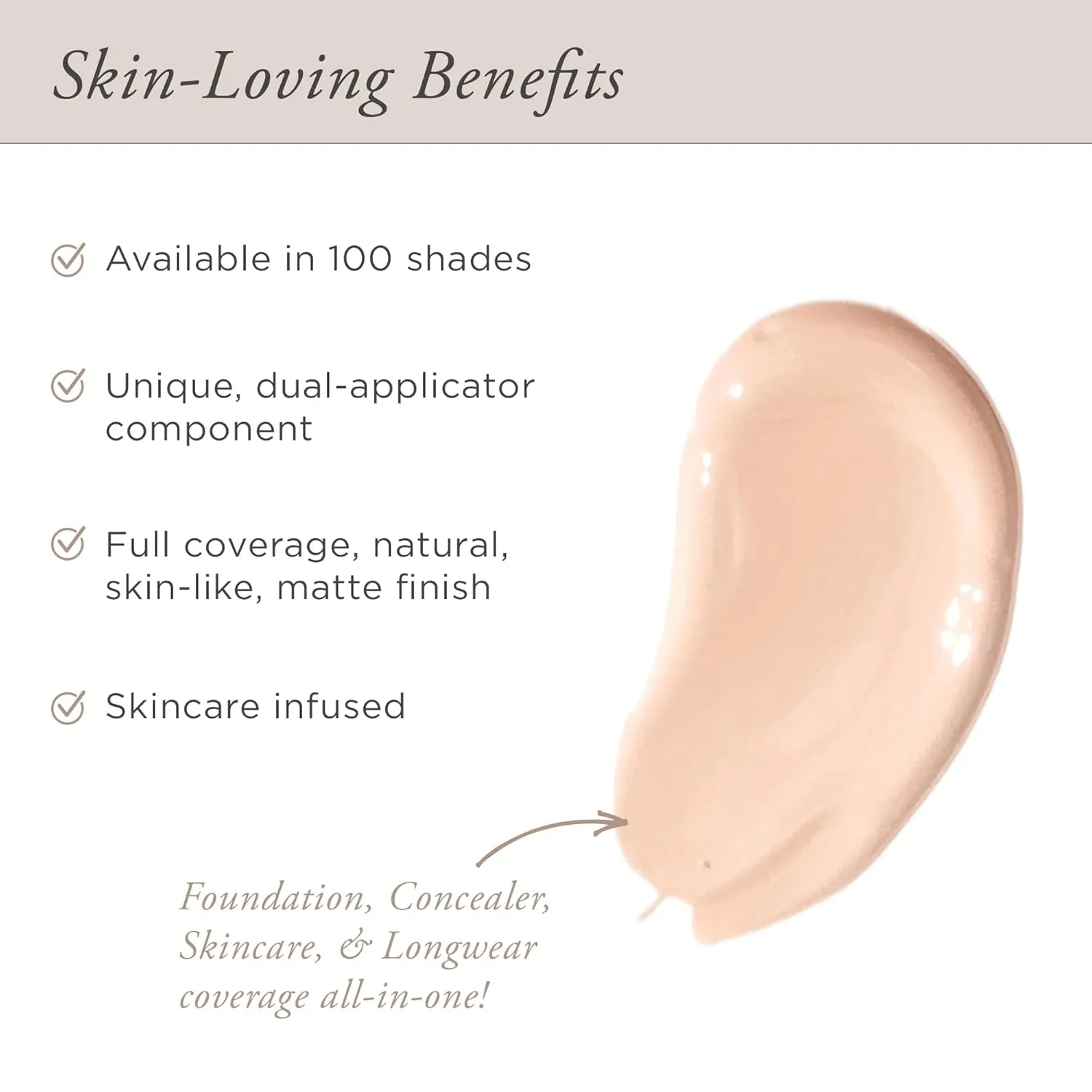 PUR Beauty 4-in-1 Love Your Selfie Foundation & Concealer - Longwear Full Coverage Liquid Makeup Foundation with Hydrating Blend for Refined-Looking, Natural Beauty Glow, Skin Texture & Tone