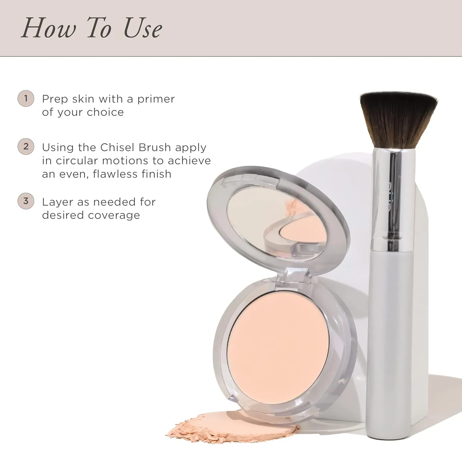 PUR Beauty 4-in-1 Pressed Mineral Makeup Powder Foundation with SPF 15 - Concealer & Finishing Compact Pressed Powder for Face - Buildable Medium to Full Coverage Foundation Powder