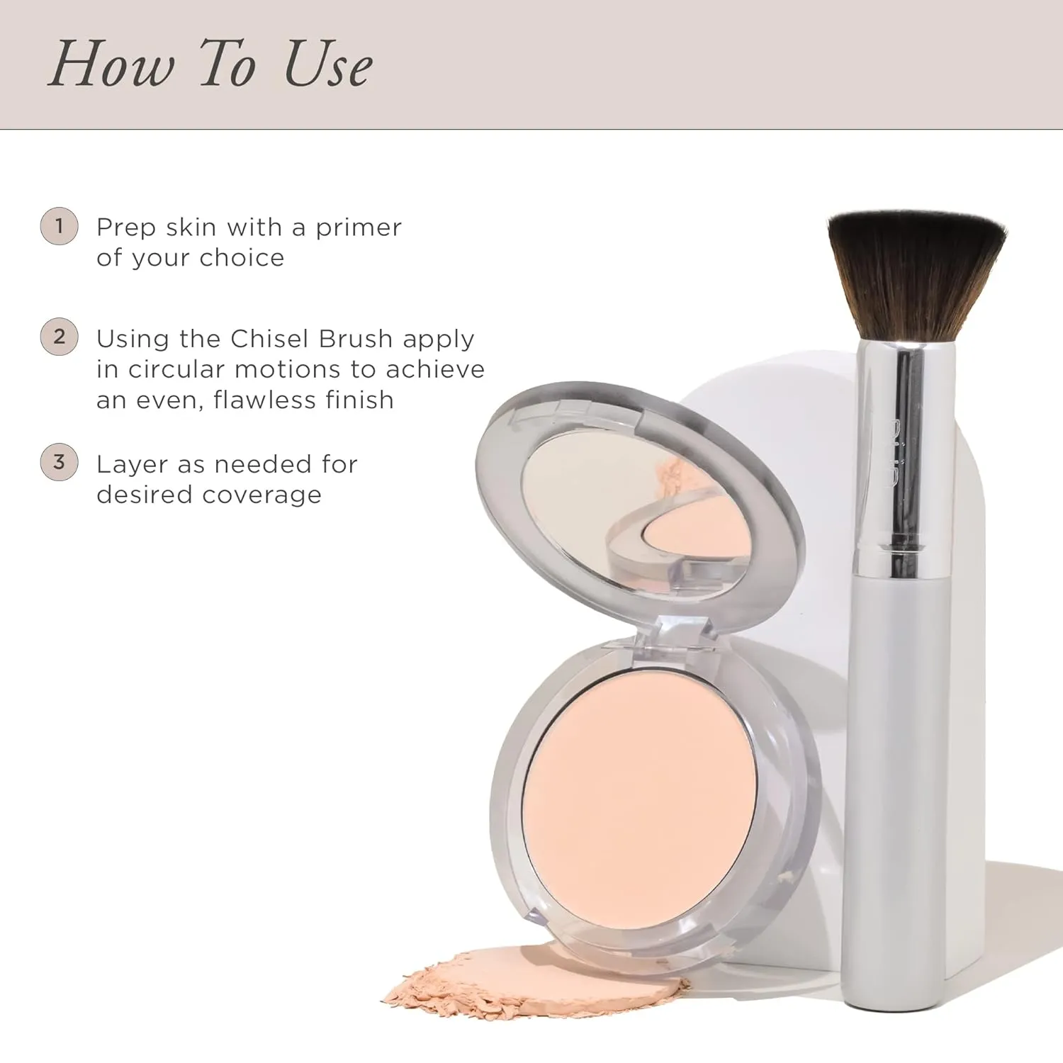 PUR Beauty 4-in-1 Pressed Mineral Makeup Powder Foundation with SPF 15 - Concealer & Finishing Compact Pressed Powder for Face - Buildable Medium to Full Coverage Foundation Powder