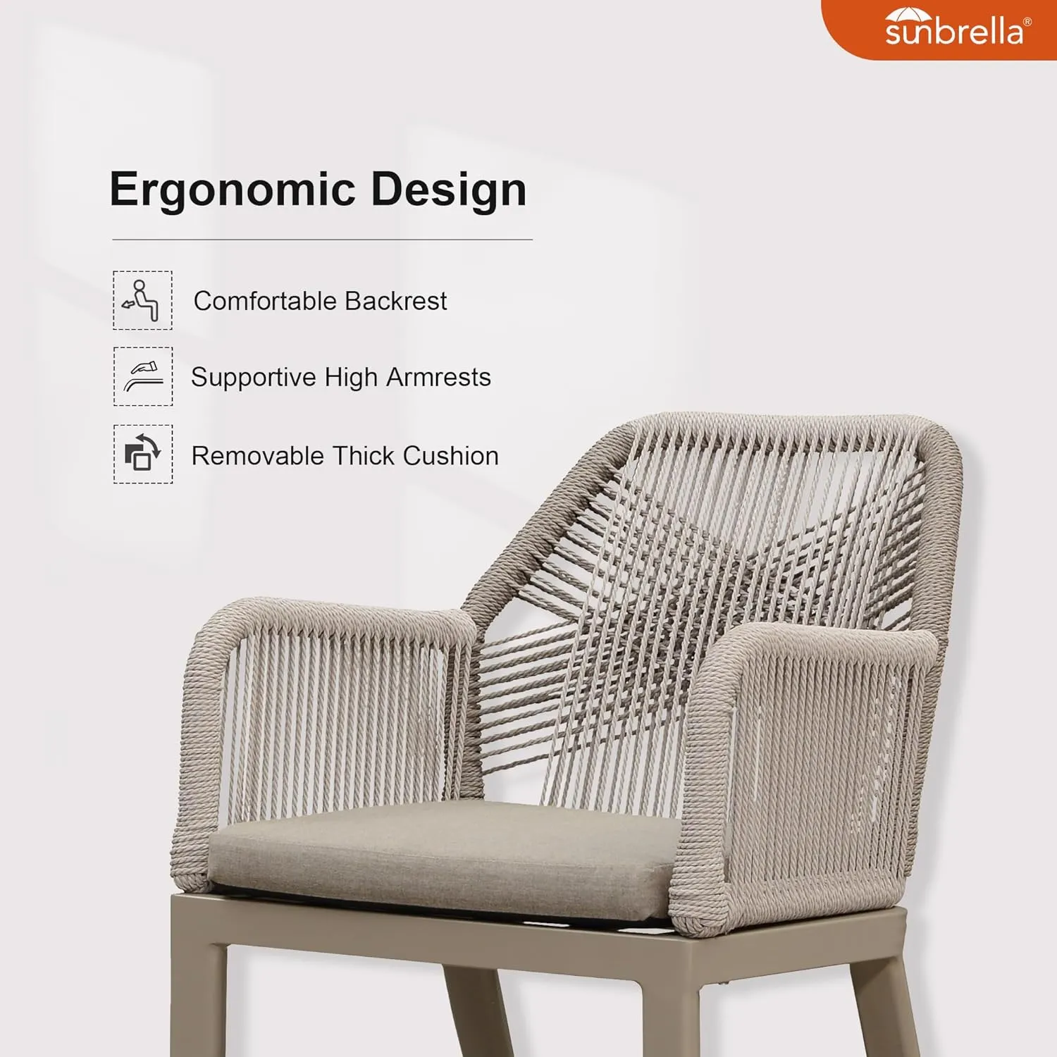 PURPLE LEAF 11 Pieces Patio Dining Set Aluminum Modern Rectangular Table and Rattan Arm Chairs with Cushions for Kitchen Porch Garden Outdoor Furniture Sets, Champagne