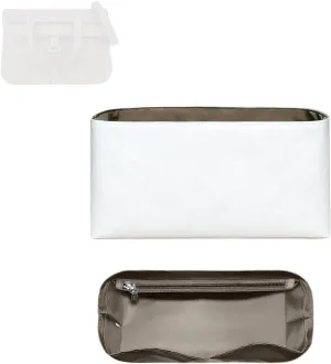 Purse Organizer Insert, Inner Liner Bag Organizer Insert Fit for Hermes Halzan Dupont Paper Inside Storage Bag In Bag Organizer Insert (Style-02, 31size)