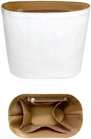 Purse Organizer Insert, Inner Liner Bag Organizer Insert Fit for Hermes In The Loop18/23 Bucket Slim Dupont Paper Inside Storage Bag In Bag Organizer Insert (Style-03, 18size)