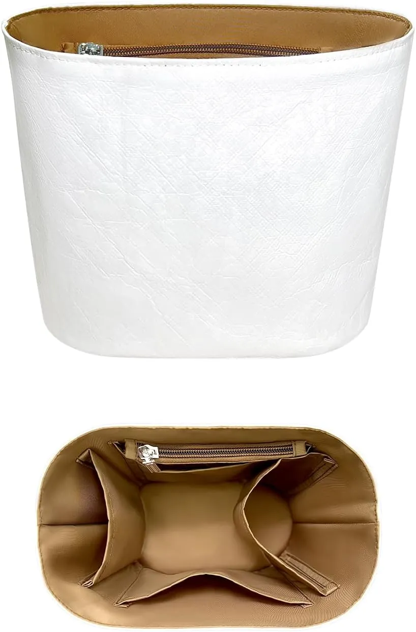 Purse Organizer Insert, Inner Liner Bag Organizer Insert Fit for Hermes In The Loop18/23 Bucket Slim Dupont Paper Inside Storage Bag In Bag Organizer Insert (Style-03, 18size)