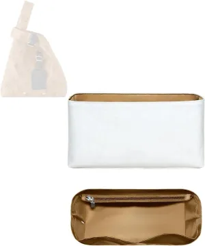 Purse Organizer Insert, Inner Liner Bag Organizer Insert Fit for LV Atlantis BB Dupont Paper Inside Storage Bag In Bag Organizer Insert (Style-02, Medium)