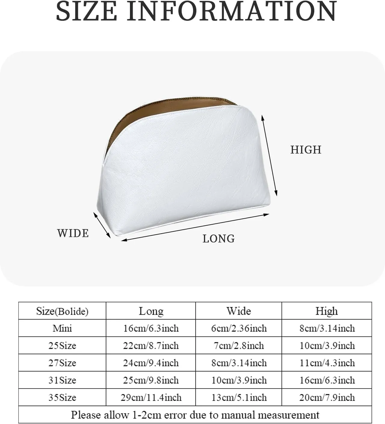 Purse Organizer Insert, Inner Linner Shell Bag Organizer Insert Fit for Hermes Bolide Slim Inside Storage Bag In Bag Organizer Insert (Style-02, 25size)
