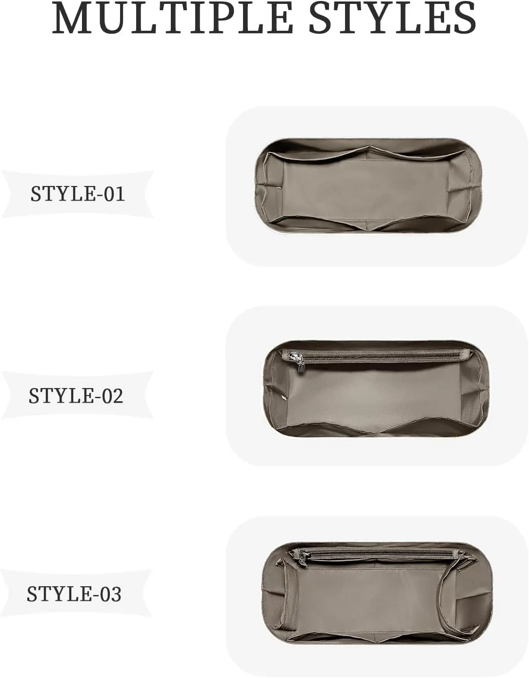 Purse Organizer Insert, Inside Bag Organizer Insert Fit for Hermes Birkin Handbag Dupont Paper Inner Liner Bag In Bag Organizer Insert (Style-01, BK35)