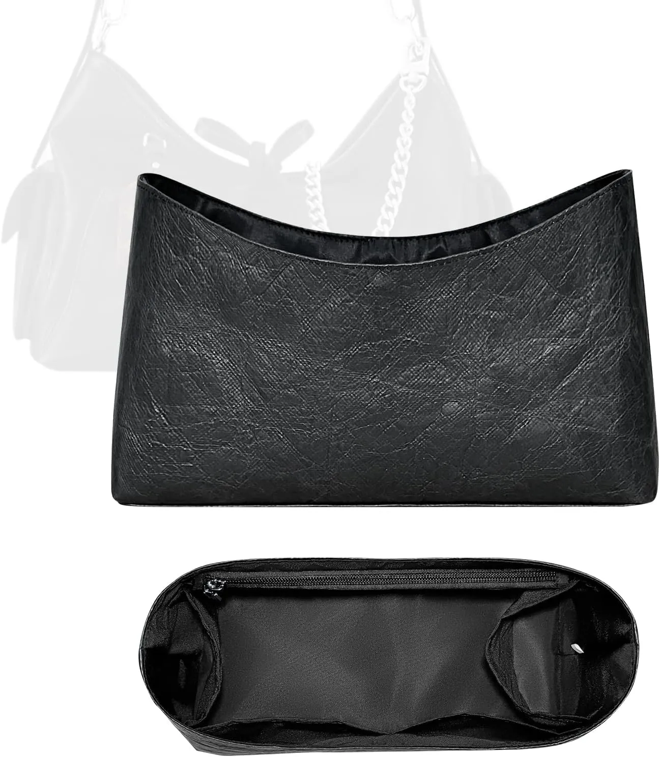 Purse Organizer Insert, Inside Bag Organizer Insert Fit for LV Carryall Cargo & Dark Handbag Dupont Paper Inner Liner Bag Organizer Insert (Style-03, Cargo)