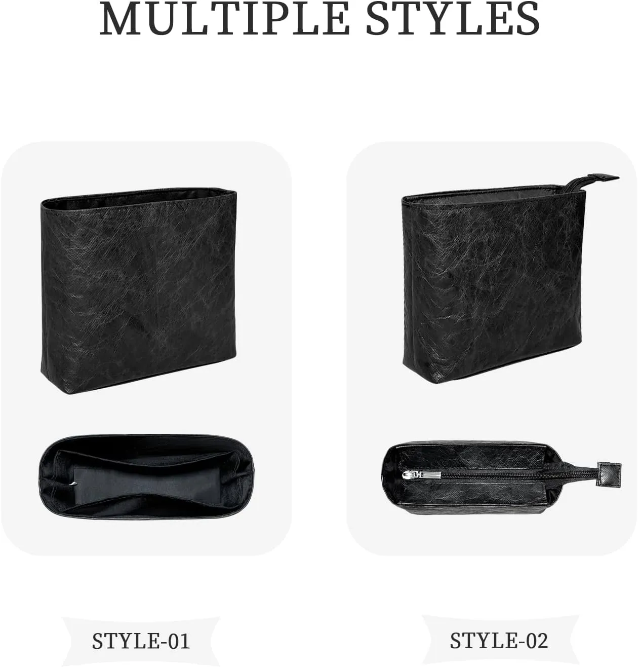 Purse Organizer Insert, Slim Inside Bag Organizer Insert Fit for Chanel 22Bag Mini Handbag Small Inner Liner Bag In Bag Organizer Insert (Style-01, Mini)