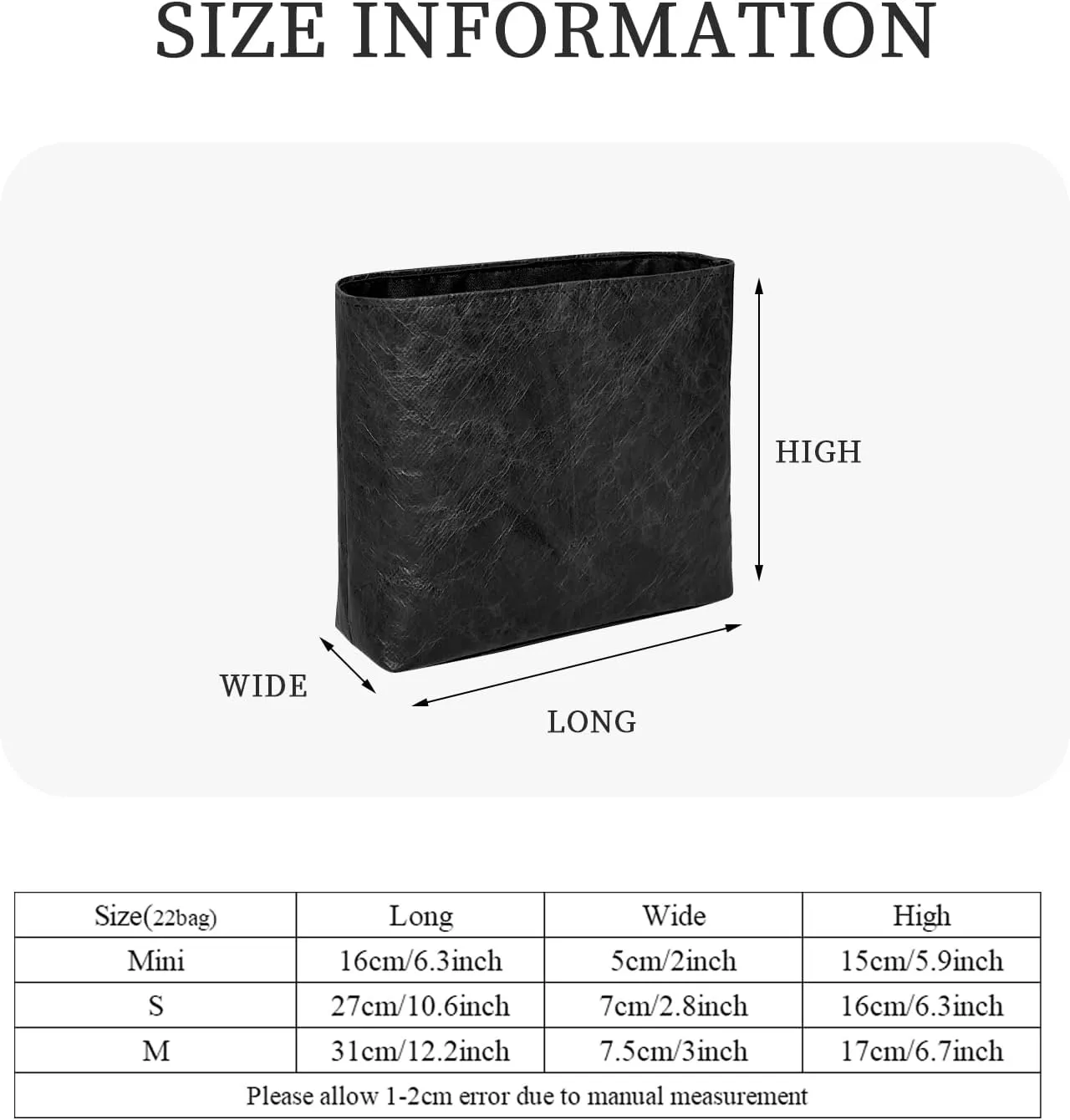 Purse Organizer Insert, Slim Inside Bag Organizer Insert Fit for Chanel 22Bag Mini Handbag Small Inner Liner Bag In Bag Organizer Insert (Style-01, Mini)