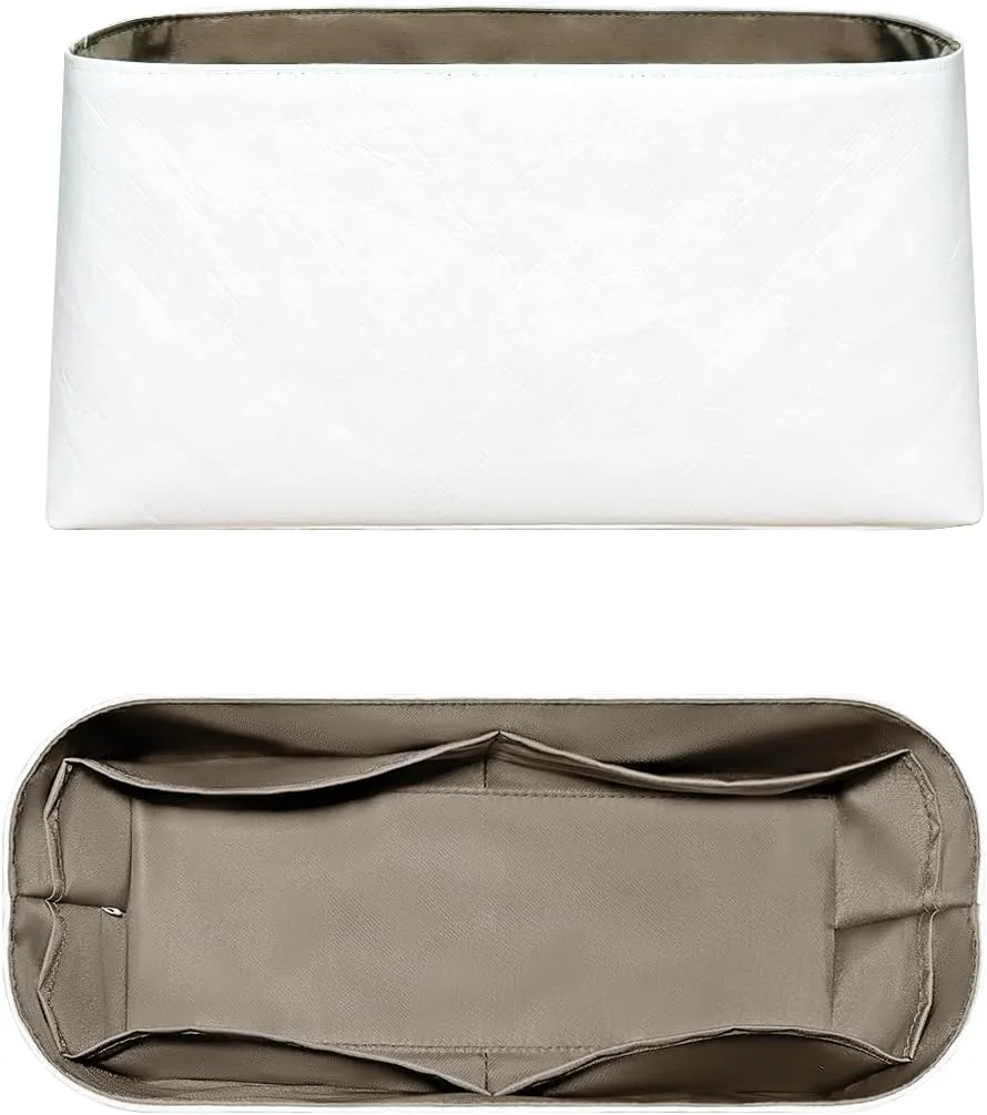 Purse Organizer Insert, Slim Inside Storage Bag Organizer Insert Fit for Hermes Kelly Handbag Lightweight Inner Liner Bag In Bag Organizer (Style-01, 32size)