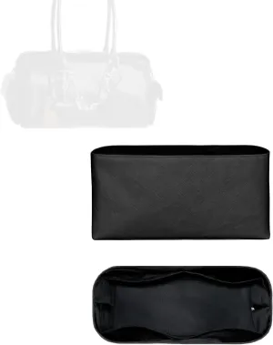 Purse Organizer Insert, Slim Inside Storage Bag Organizer Insert Fit for LV Speedy Cargo Vibe Lightweight Inner Liner Bag In Bag Insert (Style-01, Speedy Cargo Vibe)