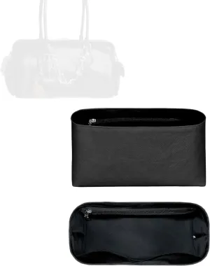 Purse Organizer Insert, Slim Inside Storage Bag Organizer Insert Fit for LV Speedy Cargo Vibe Lightweight Inner Liner Bag In Bag Insert (Style-02, Speedy Cargo Vibe)