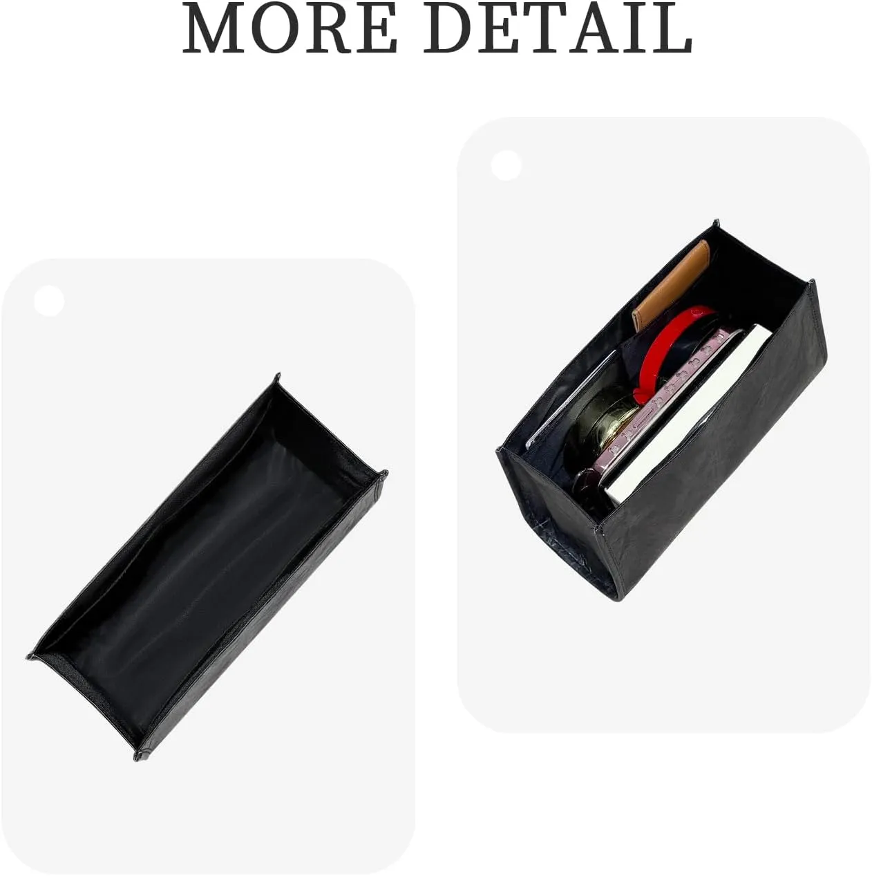 Purse Organizer Insert, Slim Inside Storage Bag Organizer Insert Fit for YSL Niki Shopping Tote Lightweight Inside Storage Pouch (Style-03)