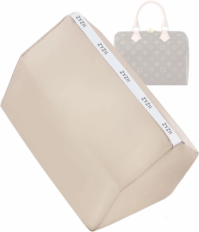 Purse Pillow for LV Speedy Nano16/20/25/30/35/45,Memory Foam Shaper Insert,Silky Bag Pillow for Luxury Handbag Tote(Speedy45,Champagne)