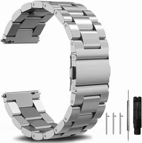 Quick Release Stainless Steel Watch Band Metal Matte Brushed Watch Strap 18mm 20mm 22mm Smartwatch Replacement Band Men Women