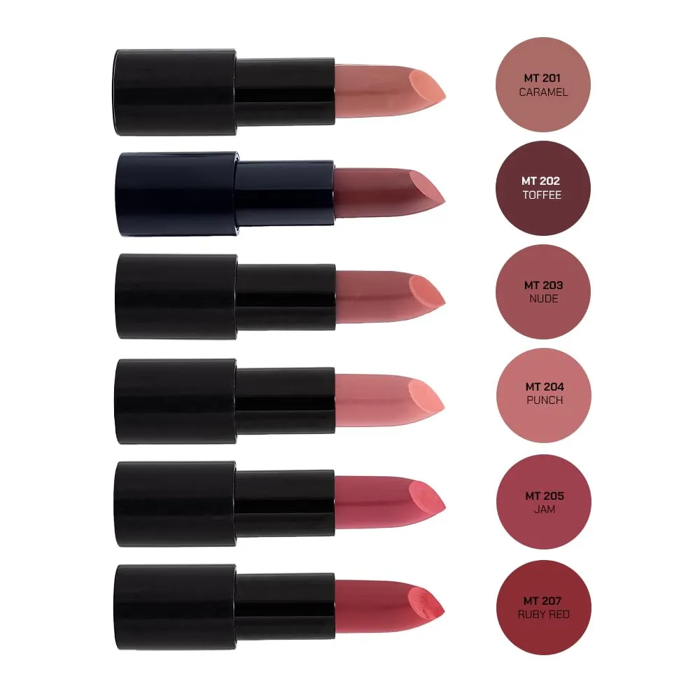 Radiant Professional Advanced Care Lipstick - Ultra Nourishing, Moisturizing Long Lasting Lipstick With Vitamin E- UVA UVB Filters - MATTE - Nude (203)
