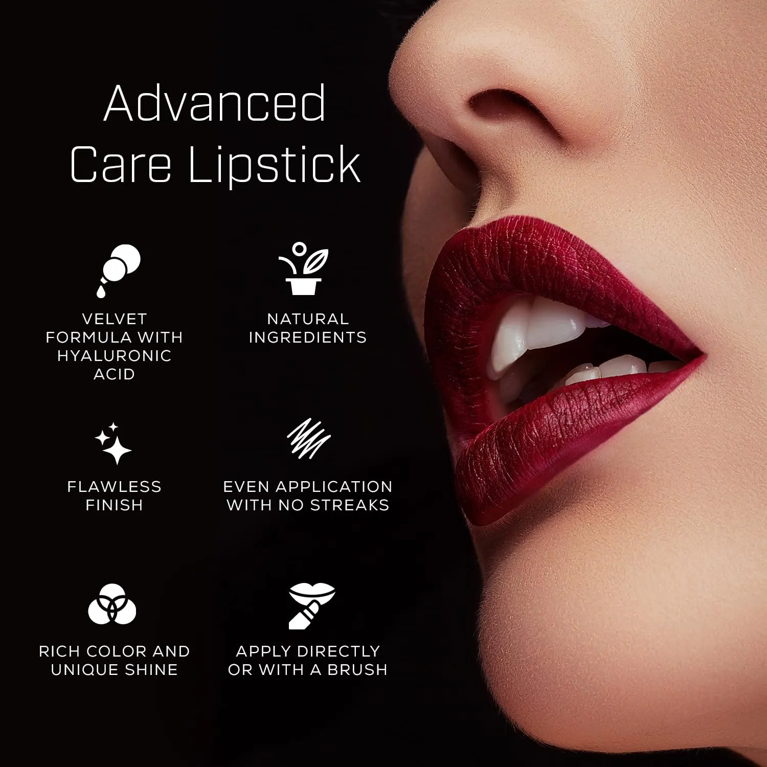 Radiant Professional Advanced Care Lipstick - Ultra Nourishing, Moisturizing Long Lasting Matte Lipstick With Vitamin E- UVA UVB Filters For Sun Protection- VELVET (06 BRICK – WARM REDDISH BROWN)