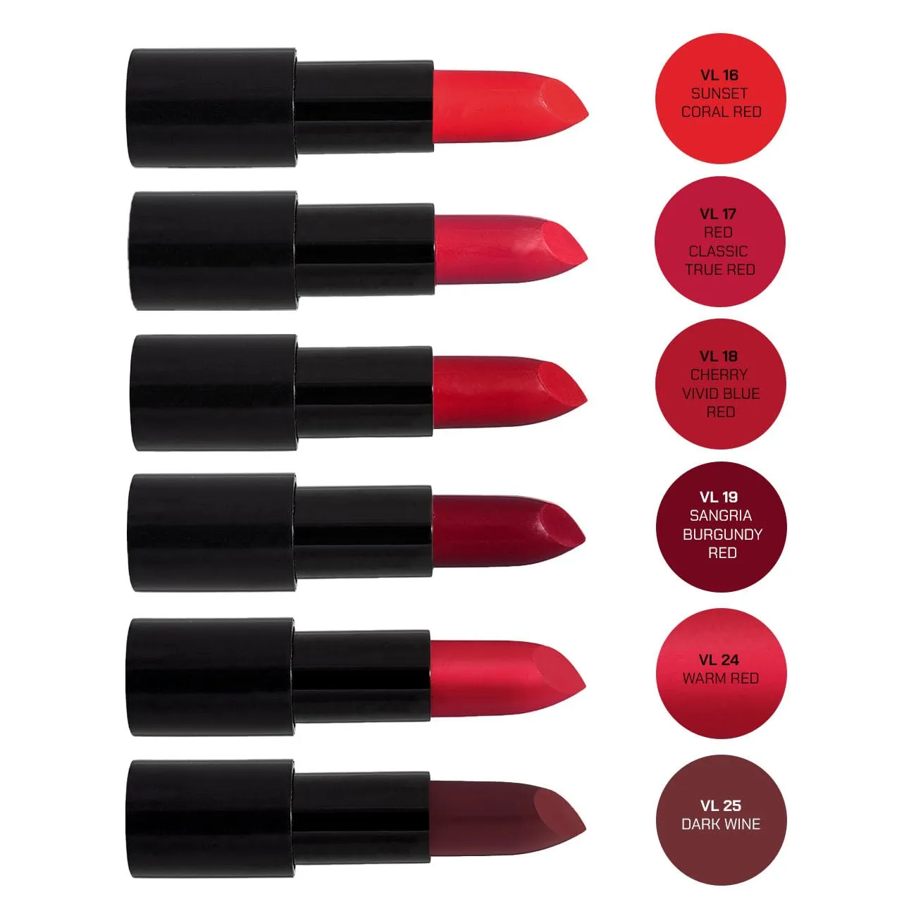 Radiant Professional Advanced Care Lipstick - Ultra Nourishing, Moisturizing Long Lasting Matte Lipstick With Vitamin E- UVA UVB Filters - VELVET (18 CHERRY – VIVID TRUE RED)