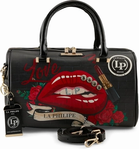 Red Lips Classic Handbag by La Philipe
