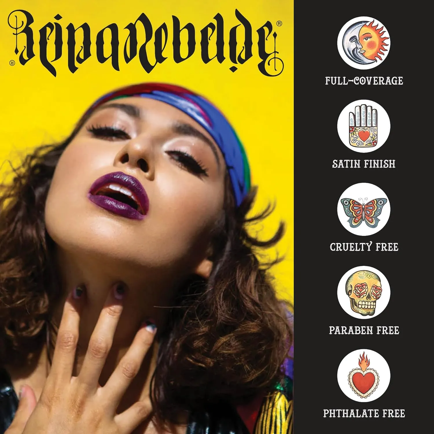Reina Rebelde Fresa Bold Lip Color Stick High Pigmentation Deep Berry Red Lipstick/Moisturizing Full-Coverage with Satin Finish/High Density/Vegan & Cruelty, Paraben, Phthalate-Free