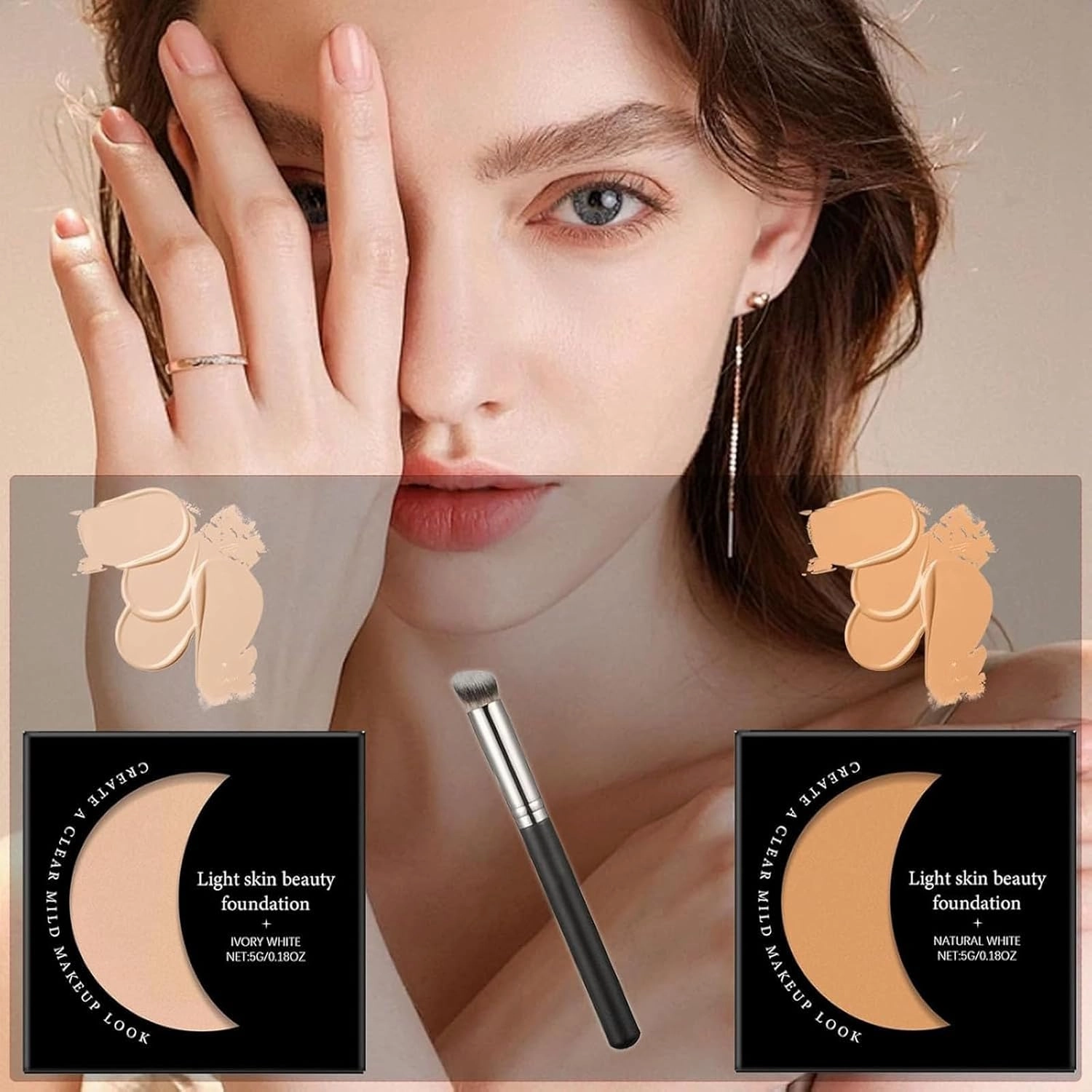 Remainder Concealer, Remainder Under Eye Concealer, Inder Eye Brightener, Reveal Radiant Eyes Concealers Under Eye Brightener, Conceal & Brighten Dark Circles, Summaryas Brightener (2pcs Ivory)