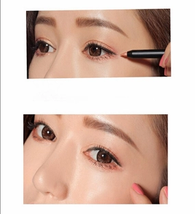 Retractable Smooth Gilde on Eyeshadow Pencil Soft Eyeliner Beige Gold