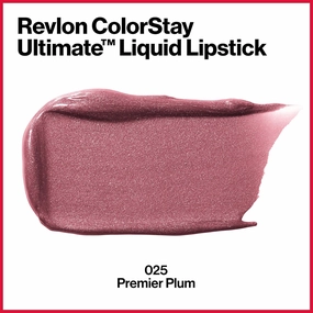 REVLON ColorStay Ultimate Liquid Lipstick, Longwear Rich Lip Colors, Wears for Up to 24 Hours, Satin Finish, 025 Premier Plum, 0.1 fl oz (Pack of 2)