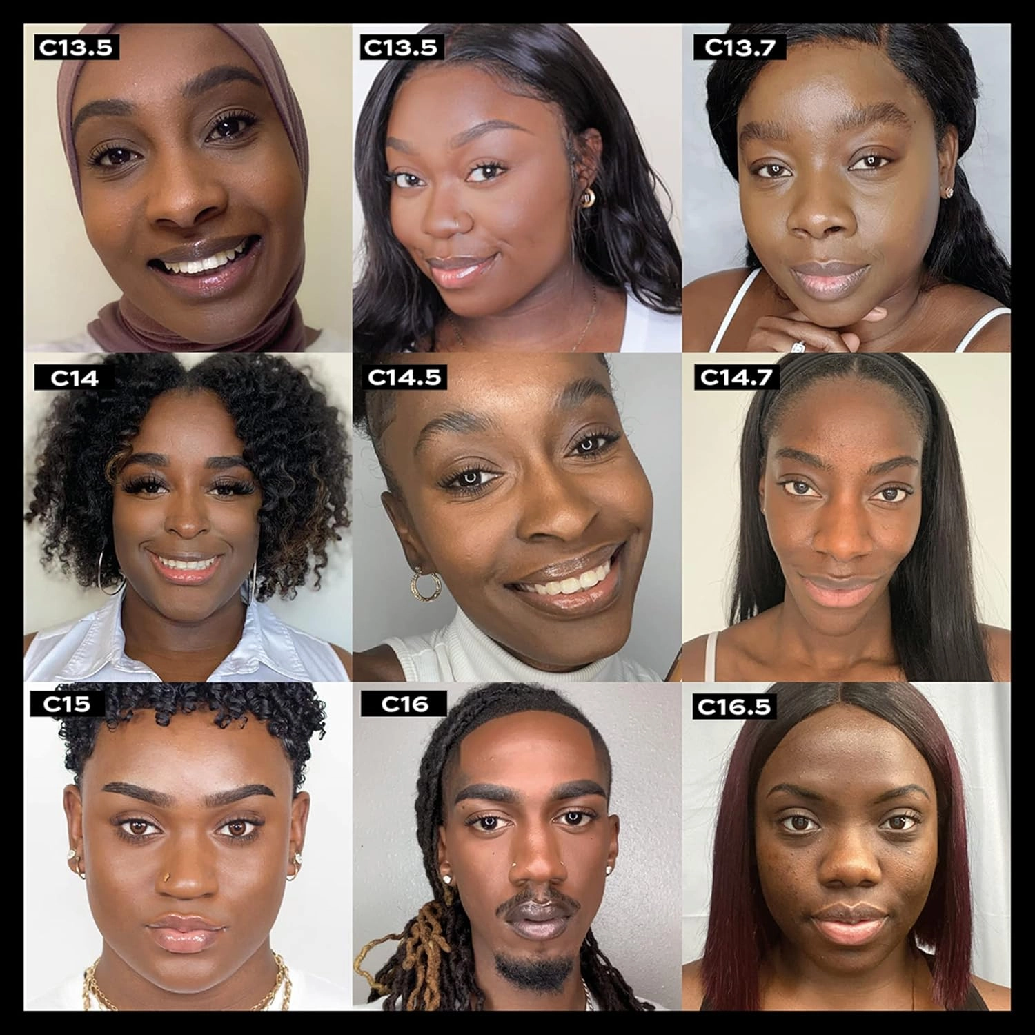 Revolution, Conceal & Define Concealer, Full Coverage & Lightweight, Long-Lasting Matte Finish, Vegan & Cruelty Free, C14 Dark to Deep Skin Tones, 0.14 oz (Pack of 2)