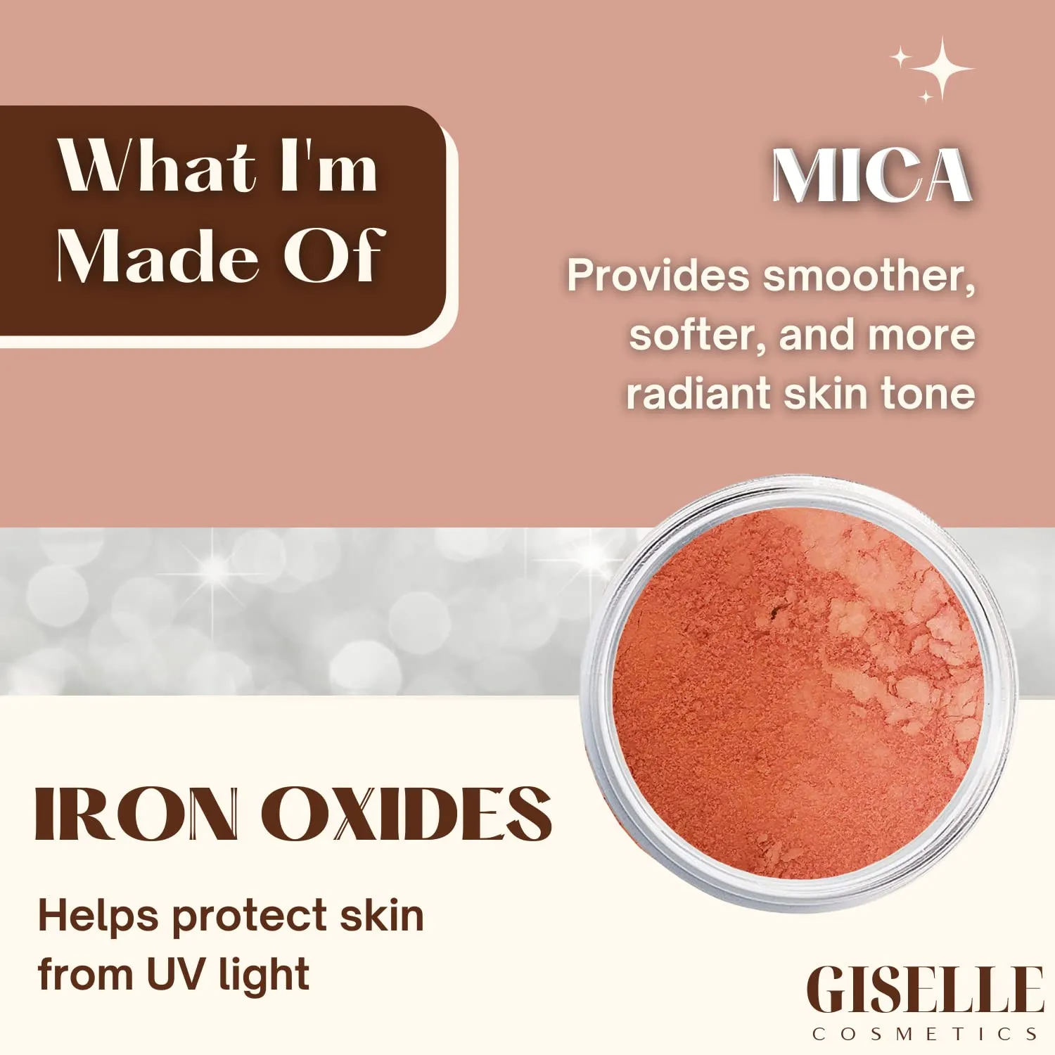 Rich Girl Matte Blush - Mineral Makeup, Pure Talc Free, Loose Face Powder for Cheeks - 5 Gram Travel Size
