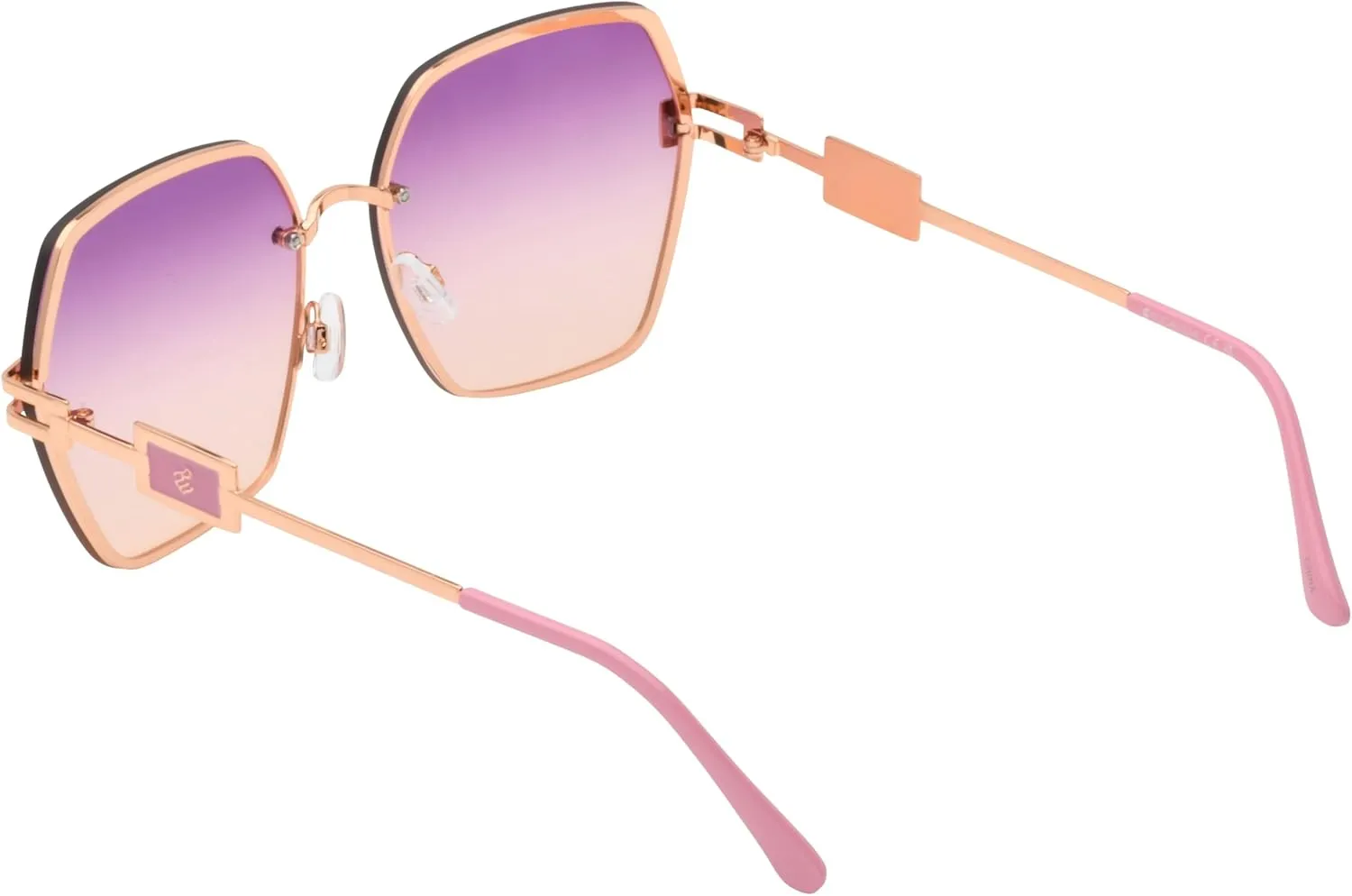 Rocawear R3407 Geometric Metal Uv400 Protective Hexagonal Sunglasses. Gifts for Women with Flair, 60 Mm