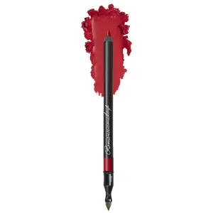 Romanovamakeup Sexy Contour Lip Liner READY TO RED. Makeup and Built-in-Brush RED SHADE. Smooth, Long Lasting, Easy Glide-on Pencil Gift for Women to Create Natural-looking, Visually Full Lips.