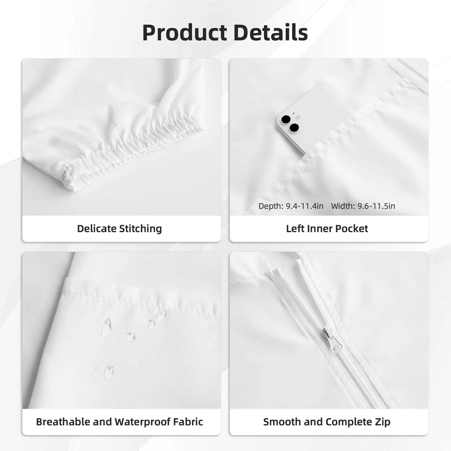 Rose Gold Pink Glitter Men Women Full Zip Sun Protection Hoodie Packable Outdoor Hiking -