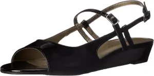 Rose Petals Women's Jillian, Black Soft Patent, 9 N US