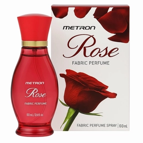 Rose Clothing Perfume Spray – Long-Lasting Fabric Mist with Floral Rose Scent – 60ml Garment Freshener for Women & Men – Travel Size