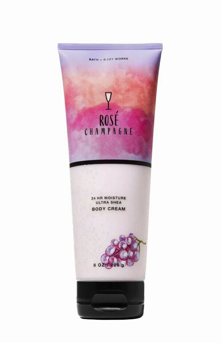 Rosé Champagne Ultra Shea Body Cream - 24hr Moisture - 8 ounces
