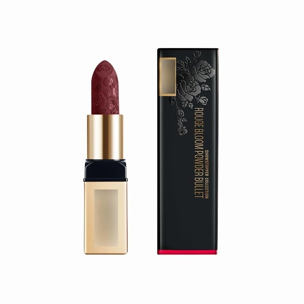 Rouge Bloom Powder Matte Bullet, High Impact Matte Finish, Weightless & Long-Lasting Up To 10Hrs, Infused With Vita Rose For Smooth & Moisturised Lips, Blurs Lip Lines - Plum Garden