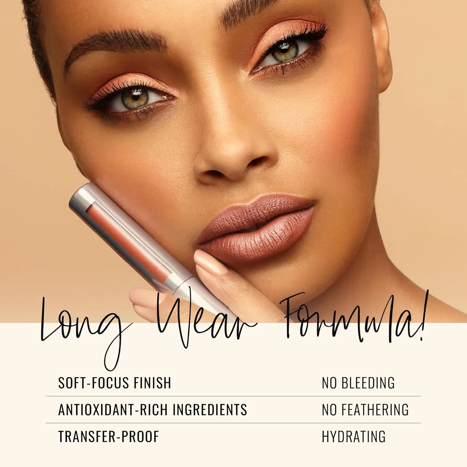Runway Rogue Silk Glam Liquid Lipstick, Long Wear Frosted Blush Rosy-Pink Lipstick, ‘Jet Set’