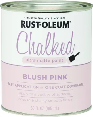 Rust-Oleum 285142 Ultra Matte Interior Chalked Paint, 30 oz, Blush Pink