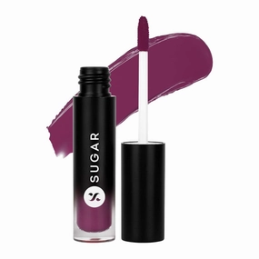 S.UGAR Mousse Muse Maskproof Lip Cream | Creamy Mousse Lipstick | Lasts 24  Hours | Waterproof & Smudgeproof | 5ml- 07 Plum Brandy