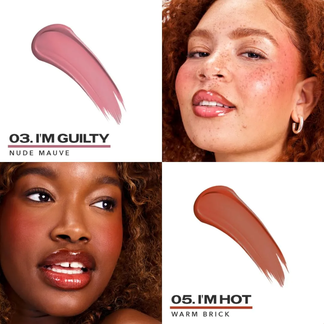 Sacheu Cheek STAY-N Liquid Blush for Cheeks — High Pigment, Buildable, Lightweight Cream Blush Infused With Squalane, for Dewy Radiant Flushed Cheeks — Long-lasting & Cruelty Free, Pretty in Pink Duo