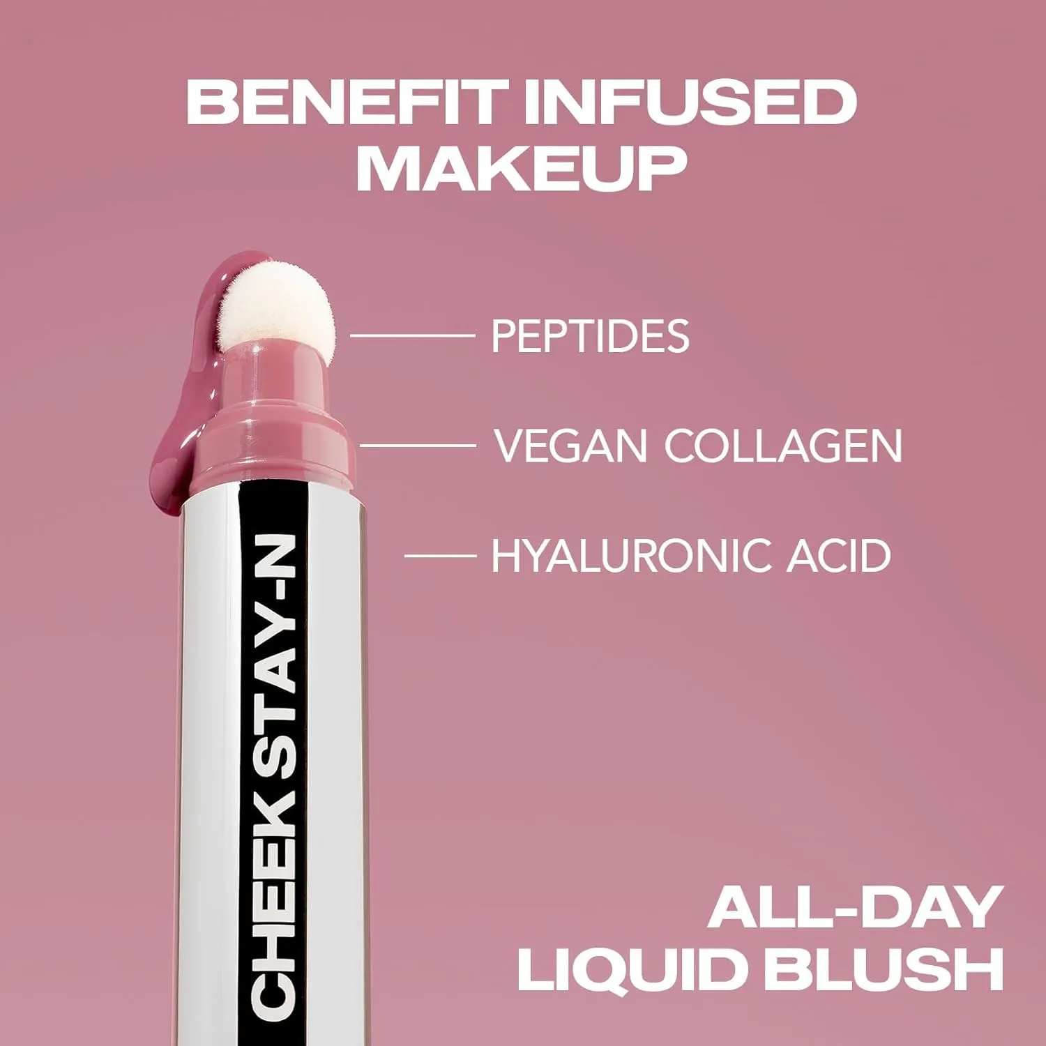 Sacheu Cheek STAY-N Liquid Blush for Cheeks — High Pigment, Buildable, Lightweight Cream Blush Infused With Squalane, for Dewy Radiant Flushed Cheeks — Long-lasting & Cruelty Free, Pretty in Pink Duo